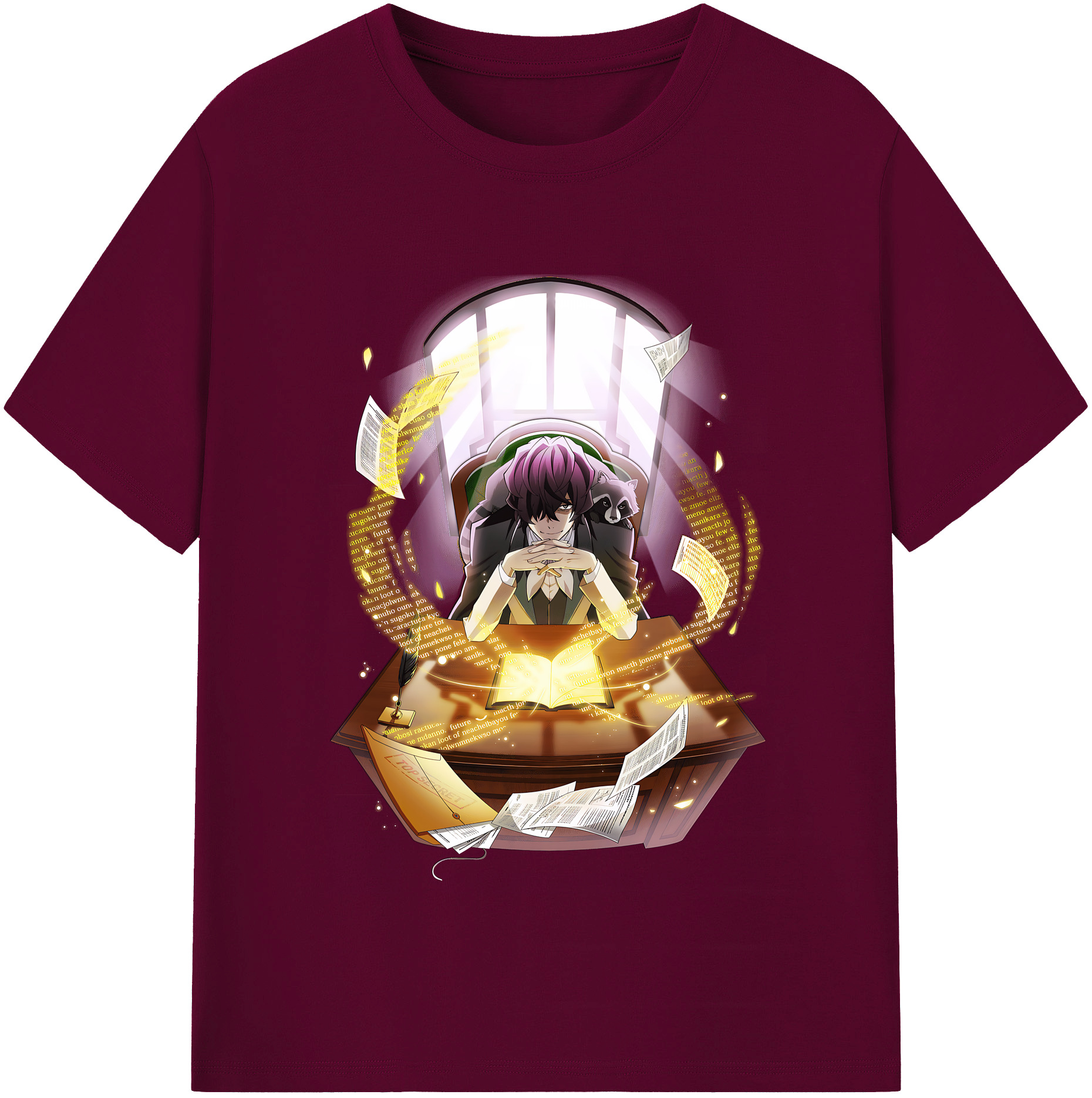 （画像用） 文豪ストレイドッグス Bungo Stray Dogs レディースカジュアルプリントTシャツ（綿100％）